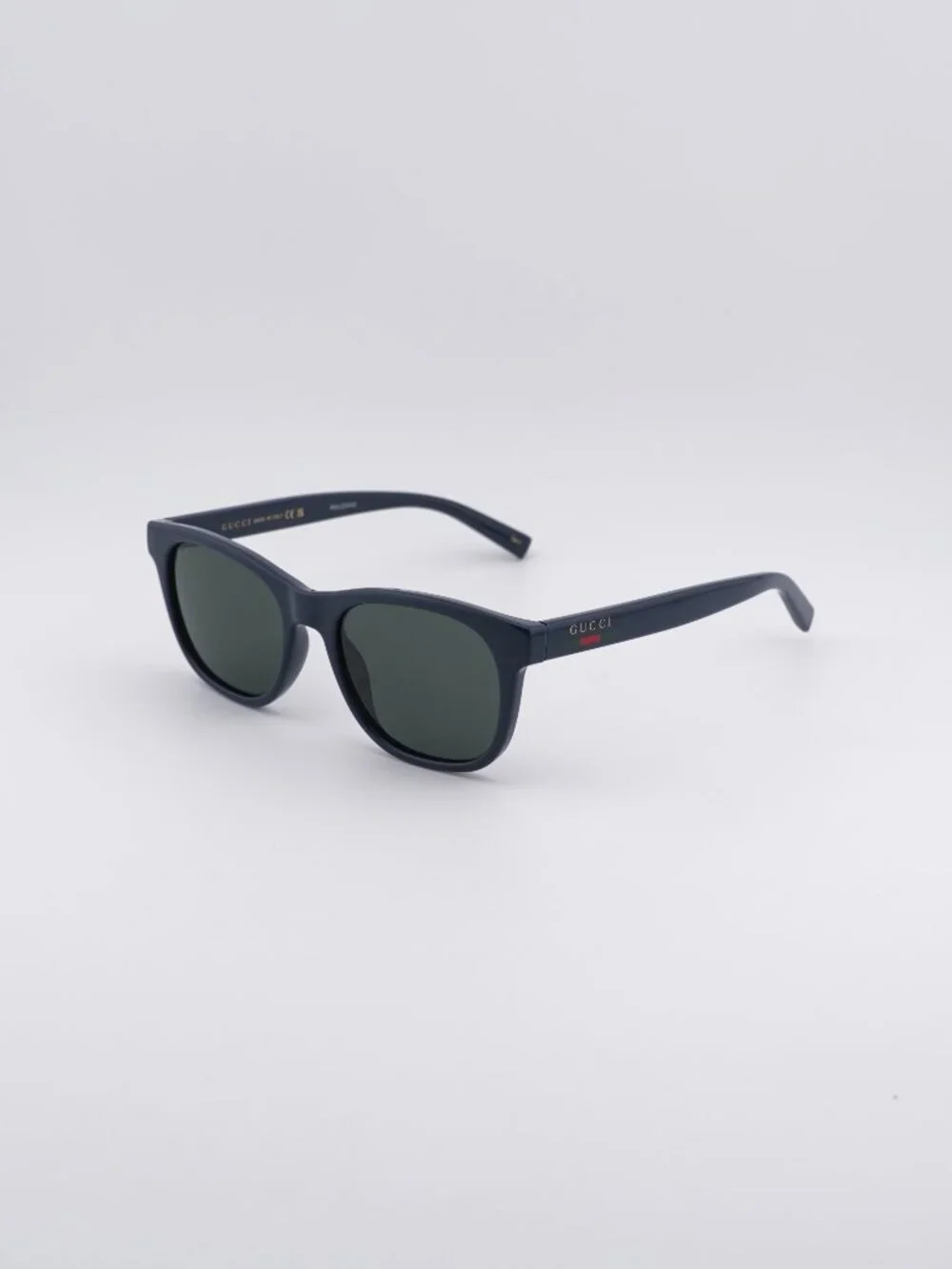 Gucci GG1985S 005 Sunglasses Blue Square Frame, Grey Lenses